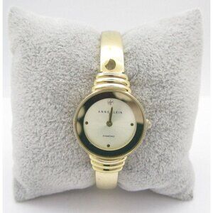 Women Anne Klein Diamond Quartz WR Analog 24mm Round Watch (H463) "New Battery"